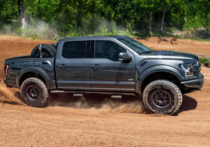 N - Fab RKR Rails 2019 Ford Ranger Crew Cab All Beds - Cab Length - Tex. Black Body Armor & Protection offroad accessory | Iron Ridge Offroad