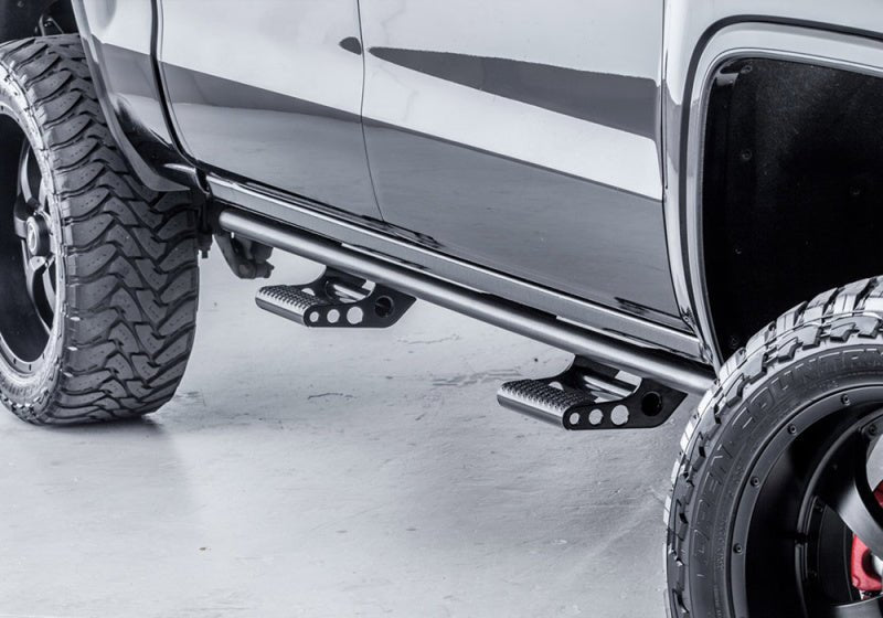 N - Fab RKR Rails 2019 Ford Ranger Crew Cab All Beds - Cab Length - Tex. Black Body Armor & Protection offroad accessory | Iron Ridge Offroad