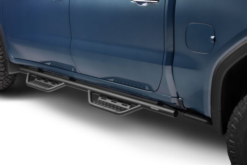 N-Fab RS Nerf Step 19-20 Chevy 1500 (Next Gen) / 20-21 Chevy 2500/3500 CC - Cab Length - Tex. Black Nerf Bars & Running Boards offroad accessory | Iron Ridge Offroad