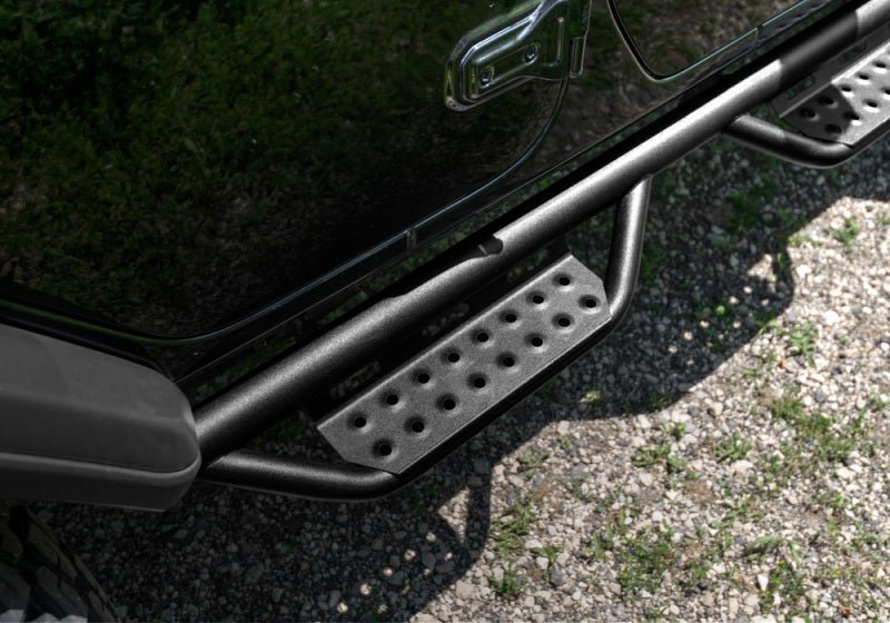 N - Fab RS Nerf Step - 2in Texture Black - 2021+ Ford Bronco 2DR Nerf Bars & Running Boards offroad accessory | Iron Ridge Offroad