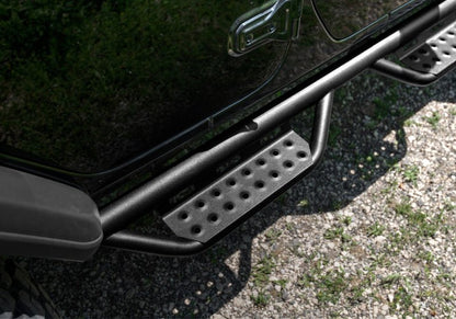 N - Fab RS Nerf Step Full Length - 2in Texture Black - 2021+ Ford Bronco 4DR Nerf Bars & Running Boards offroad accessory | Iron Ridge Offroad