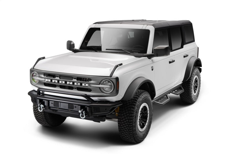 N - Fab RS Nerf Step Full Length - 2in Texture Black - 2021+ Ford Bronco 4DR Nerf Bars & Running Boards offroad accessory | Iron Ridge Offroad