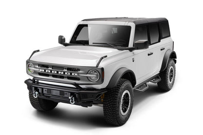 N - Fab RS Nerf Step Full Length - 2in Texture Black - 2021+ Ford Bronco 4DR Nerf Bars & Running Boards offroad accessory | Iron Ridge Offroad
