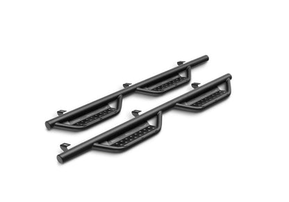 N - Fab RS Nerf Step Texture Black - 2019+ Ford Ranger SuperCrew Nerf Bars & Running Boards offroad accessory | Iron Ridge Offroad