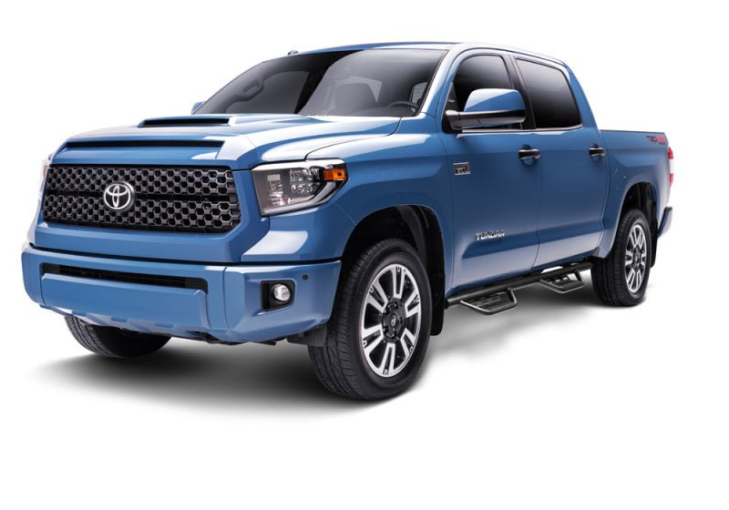 N - Fab RS Nerf Step Texture Black - 2019+ Ford Ranger SuperCrew Nerf Bars & Running Boards offroad accessory | Iron Ridge Offroad