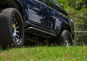 N - Fab Trail Slider Steps 19 - 20 Ford Ranger Crew Cab All Beds - SRW - Textured Black Body Armor & Protection offroad accessory | Iron Ridge Offroad