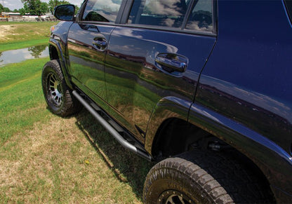 N - Fab Trail Slider Steps 19 - 20 Ford Ranger Crew Cab All Beds - SRW - Textured Black Body Armor & Protection offroad accessory | Iron Ridge Offroad
