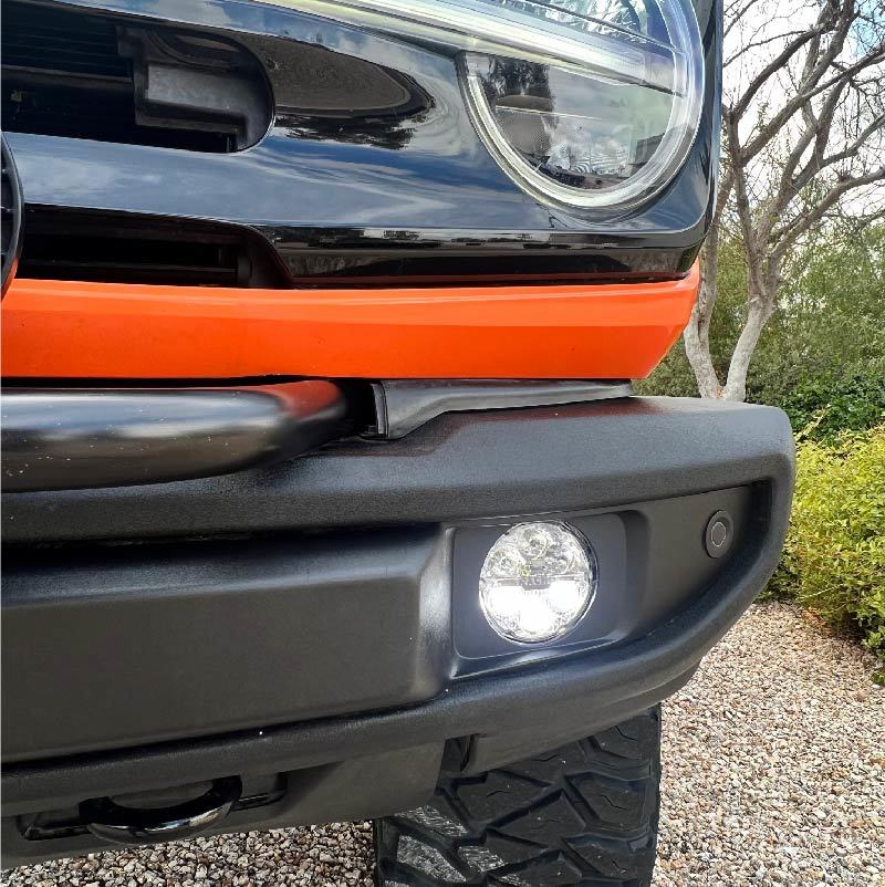 Nacho Lighting 2021+ Ford Bronco Quatro Fog Mounts Lights offroad accessory | Iron Ridge Offroad