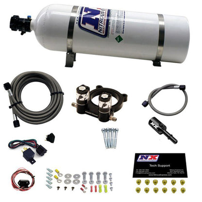 Nitrous Express Ford 2.3L Ecoboost Nitrous Plate Kit w/15lb Bottle Forced Induction offroad accessory | Iron Ridge Offroad