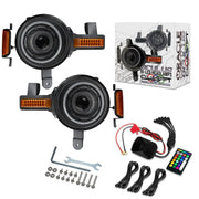 Oracle 2021+ Ford Bronco Oculus Bi - LED Projector Headlights - ColorSHIFT LED Lights offroad accessory | Iron Ridge Offroad