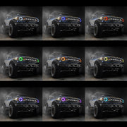 Oracle 2021+ Ford Bronco Oculus Bi - LED Projector Headlights - ColorSHIFT LED Lights offroad accessory | Iron Ridge Offroad