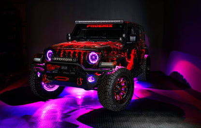 Oracle Bluetooth + RF Underbody Rock Light Kit - 4 PCS - ColorSHIFT Lights offroad accessory | Iron Ridge Offroad