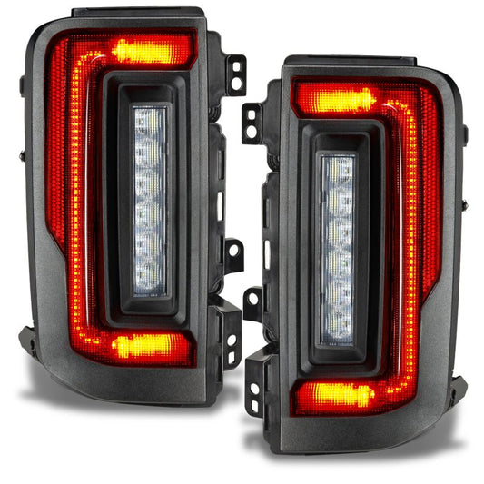 Oracle Flush Mount Tinted LED Tail Lights - Halogen Models - 2021+ Ford Bronco Lights offroad accessory | Iron Ridge Offroad