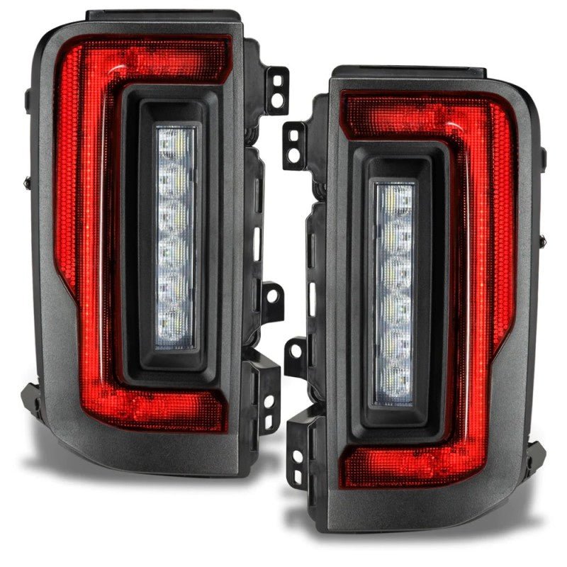 Oracle Flush Mount Tinted LED Tail Lights - Halogen Models - 2021+ Ford Bronco Lights offroad accessory | Iron Ridge Offroad