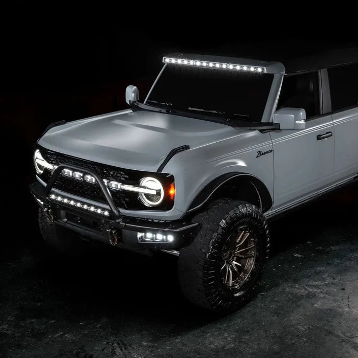 Oracle Integrated Roof LED Black Light Bar - 2021+ Ford Bronco Lights offroad accessory | Iron Ridge Offroad