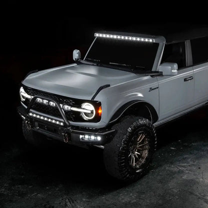 Oracle Integrated Roof LED Black Light Bar - 2021+ Ford Bronco Lights offroad accessory | Iron Ridge Offroad