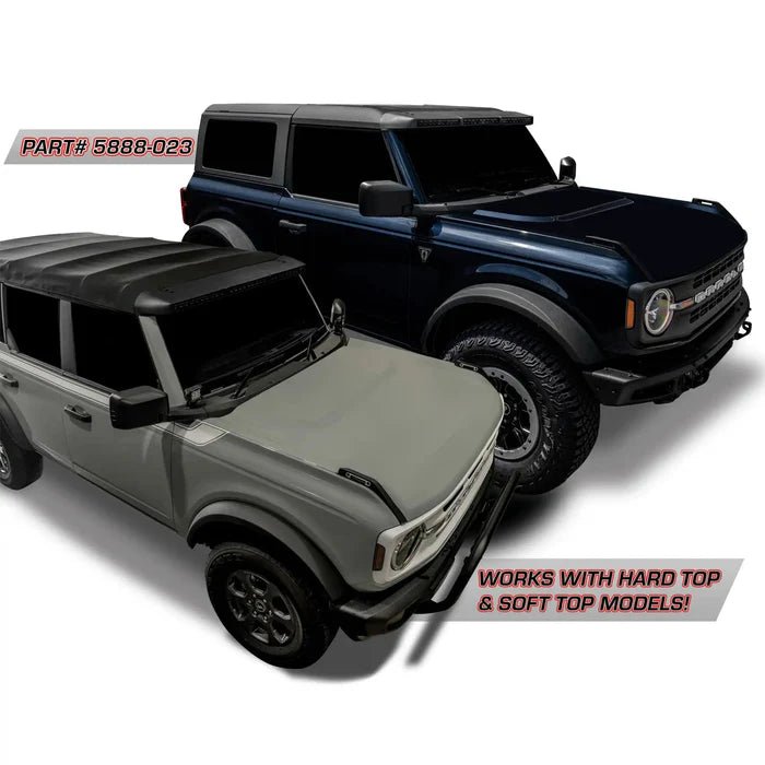 Oracle Integrated Roof LED Black Light Bar - 2021+ Ford Bronco Lights offroad accessory | Iron Ridge Offroad