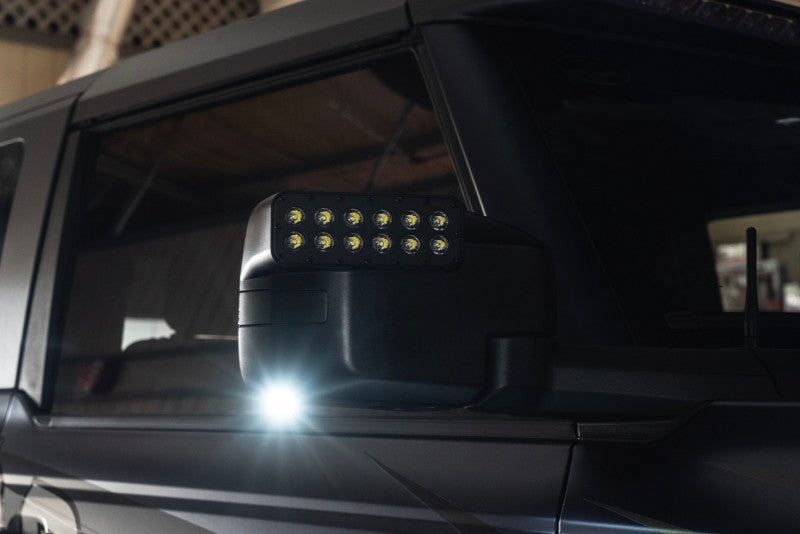 Oracle LED Puddle Light Off - Road Side Mirror Ditch Lights - 2021+ Ford Bronco Lights offroad accessory | Iron Ridge Offroad