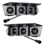 ORACLE Lighting 2021 - 2024 Ford Bronco Triple LED Fog Light Kit for Steel Bumper - White Lights offroad accessory | Iron Ridge Offroad