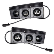ORACLE Lighting 2021 - 2024 Ford Bronco Triple LED Fog Light Kit for Steel Bumper - White Lights offroad accessory | Iron Ridge Offroad