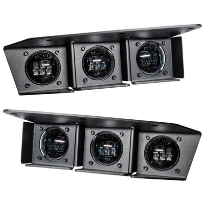 ORACLE Lighting 2021 - 2024 Ford Bronco Triple LED Fog Light Kit for Steel Bumper - White Lights offroad accessory | Iron Ridge Offroad