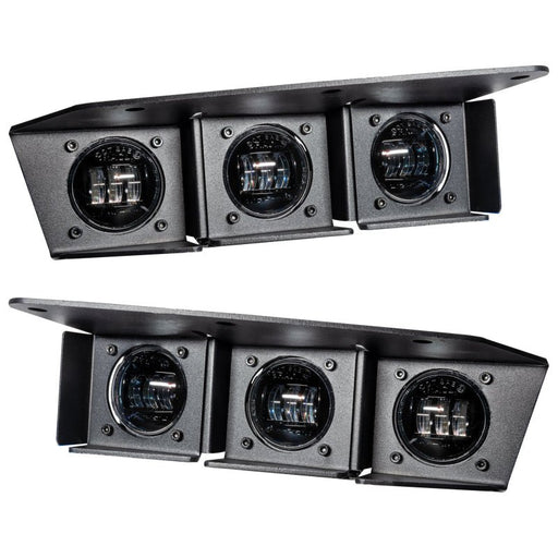 ORACLE Lighting 2021 - 2024 Ford Bronco Triple LED Fog Light Kit for Steel Bumper - White Lights offroad accessory | Iron Ridge Offroad