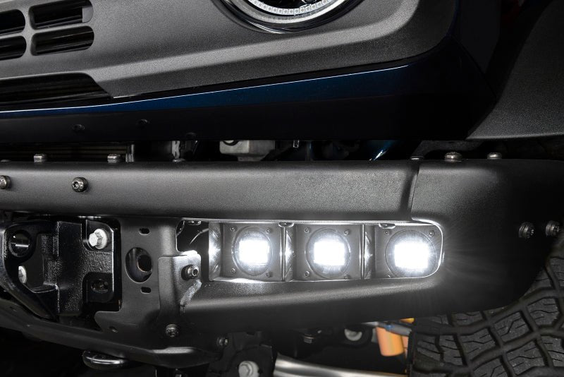 ORACLE Lighting 2021 - 2024 Ford Bronco Triple LED Fog Light Kit for Steel Bumper - White Lights offroad accessory | Iron Ridge Offroad