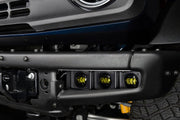 ORACLE Lighting 21 - 22 Ford Bronco Triple LED Fog Light Kit for Steel Bumper - Yellow Lights offroad accessory | Iron Ridge Offroad
