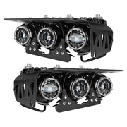 Oracle Lighting 21 - 24 Ford Bronco Off Road Laser and LED Fog Light Kit for Steel Bumper Lights offroad accessory | Iron Ridge Offroad