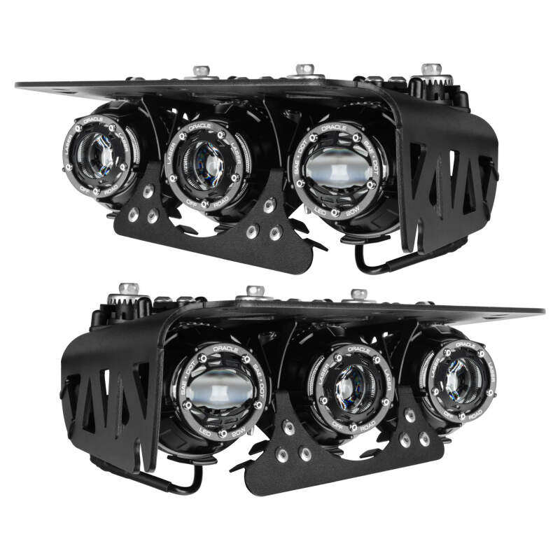 Oracle Lighting 21 - 24 Ford Bronco Off Road Laser and LED Fog Light Kit for Steel Bumper Lights offroad accessory | Iron Ridge Offroad