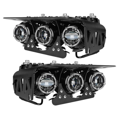 Oracle Lighting 21 - 24 Ford Bronco Off Road Laser and LED Fog Light Kit for Steel Bumper Lights offroad accessory | Iron Ridge Offroad
