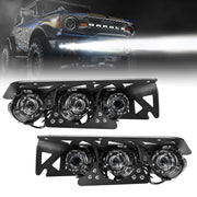 Oracle Lighting 21 - 24 Ford Bronco Off Road Laser and LED Fog Light Kit for Steel Bumper Lights offroad accessory | Iron Ridge Offroad