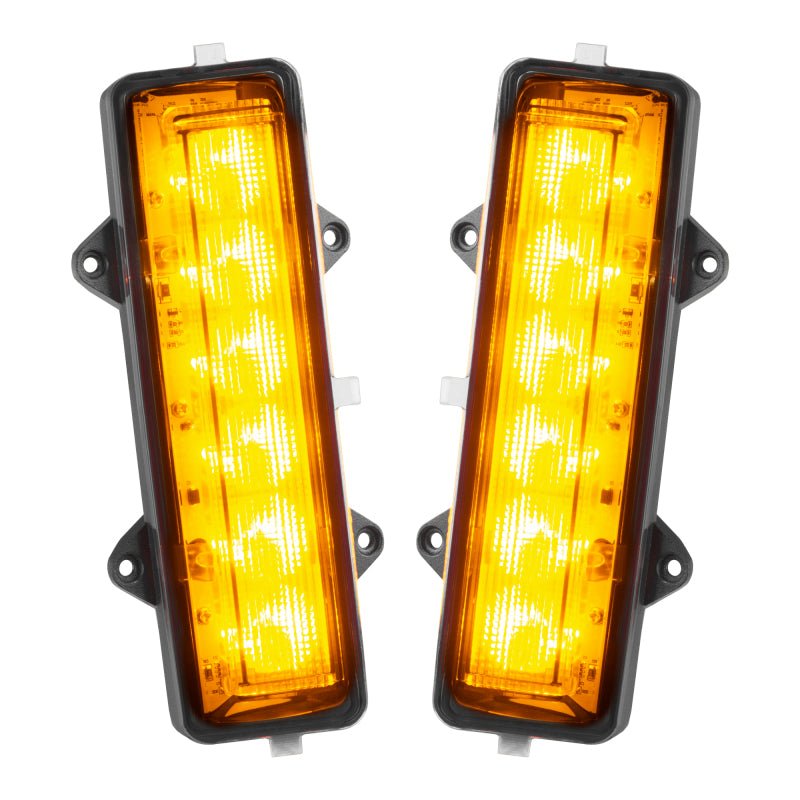 Oracle Lighting Dual Function Reverse Amber / White LED Flush Taillight - 2021+ Ford Bronco Lights offroad accessory | Iron Ridge Offroad