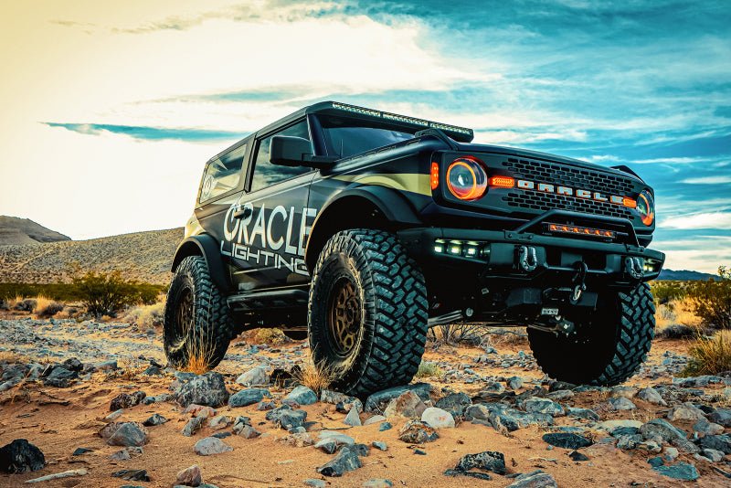 Oracle Oculus BI - LED Amber DRL Projector Headlights - 2021+ Ford Bronco Lights offroad accessory | Iron Ridge Offroad