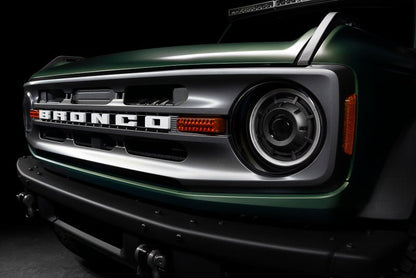 Oracle Oculus Bi - LED Amber/White Switchback Projector Headlights - 2021+ Ford Bronco Lights offroad accessory | Iron Ridge Offroad