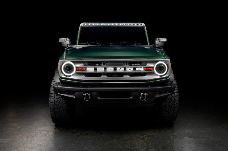 Oracle Oculus Bi - LED White DRL Projector Headlights - 2021+ Ford Bronco Lights offroad accessory | Iron Ridge Offroad