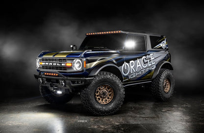 Oracle Oculus Bi - LED White DRL Projector Headlights - 2021+ Ford Bronco Lights offroad accessory | Iron Ridge Offroad