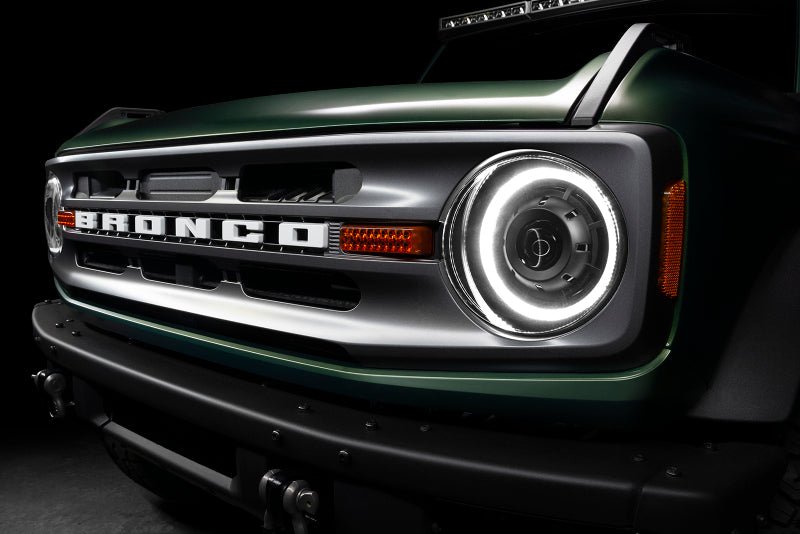 Oracle Oculus Bi - LED White DRL Projector Headlights - 2021+ Ford Bronco Lights offroad accessory | Iron Ridge Offroad
