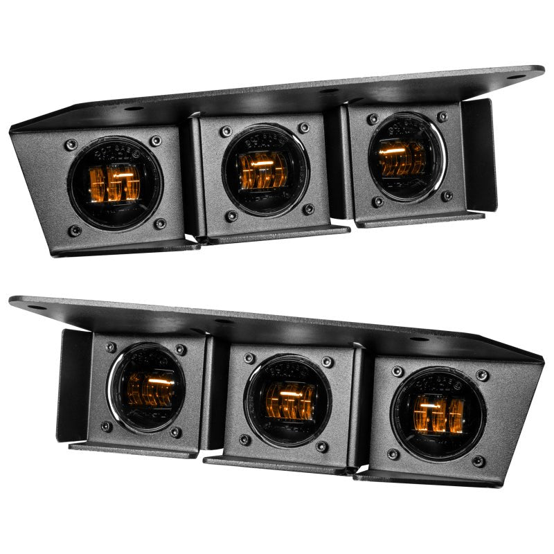 Oracle Triple LED Amber Fog Light Kit - 2021+ Ford Bronco w/ Steel Bumper Lights offroad accessory | Iron Ridge Offroad