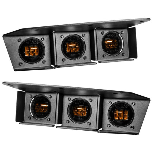 Oracle Triple LED Amber Fog Light Kit - 2021+ Ford Bronco w/ Steel Bumper Lights offroad accessory | Iron Ridge Offroad