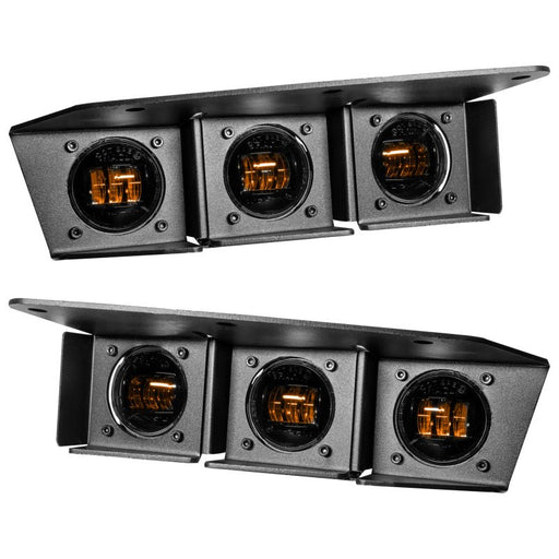 Oracle Triple LED Amber Fog Light Kit - 2021+ Ford Bronco w/ Steel Bumper Lights offroad accessory | Iron Ridge Offroad