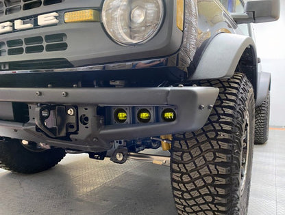 Oracle Triple LED Amber Fog Light Kit - 2021+ Ford Bronco w/ Steel Bumper Lights offroad accessory | Iron Ridge Offroad