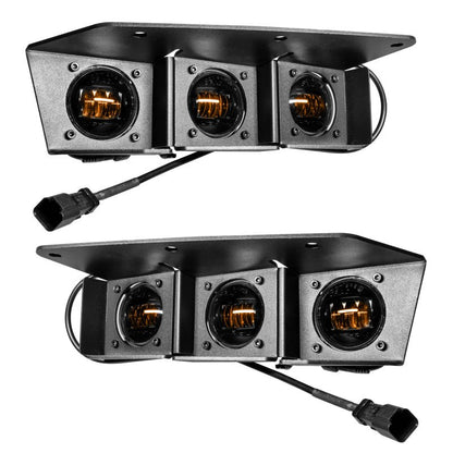 Oracle Triple LED Amber Fog Light Kit - 2021+ Ford Bronco w/ Steel Bumper Lights offroad accessory | Iron Ridge Offroad