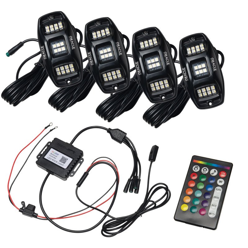 Oracle Underbody RGB+W Wheel Well Rock Light Kit - 4 PCS - ColorSHIFT Lights offroad accessory | Iron Ridge Offroad