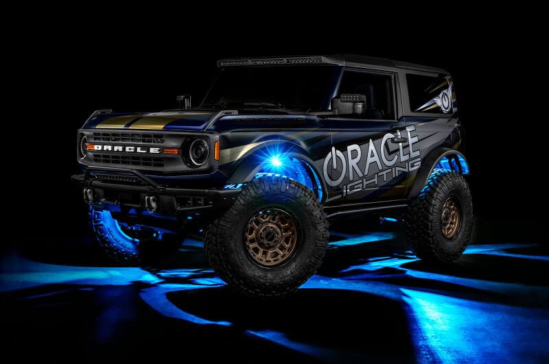 Oracle Underbody RGB+W Wheel Well Rock Light Kit - 8 PCS - ColorSHIFT Lights offroad accessory | Iron Ridge Offroad