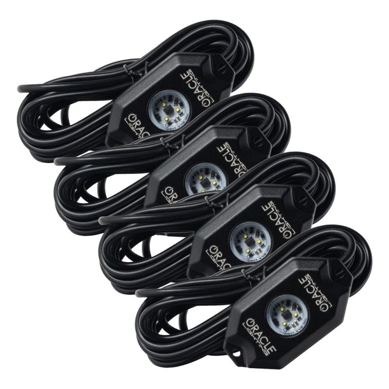 Oracle Underbody Wheel Well Rock Light Kit - White 4PCS - 5000K Lights offroad accessory | Iron Ridge Offroad