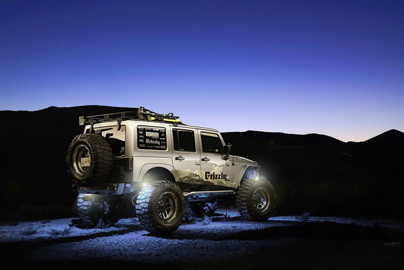 Oracle Underbody Wheel Well Rock Light Kit - White 4PCS - 5000K Lights offroad accessory | Iron Ridge Offroad