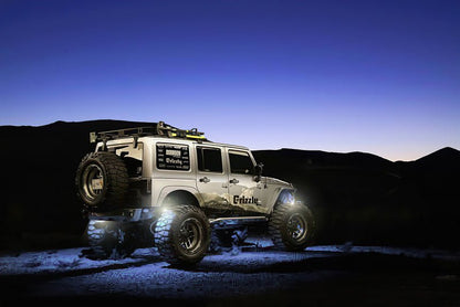 Oracle Underbody Wheel Well Rock Light Kit - White 4PCS - 5000K Lights offroad accessory | Iron Ridge Offroad