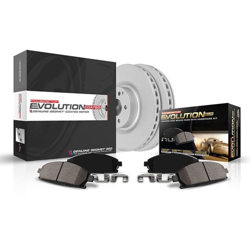 Power Stop 19 - 21 Ford Ranger Front Z17 Evolution Geomet Coated Brake Kit Brakes, Rotors & Pads offroad accessory | Iron Ridge Offroad