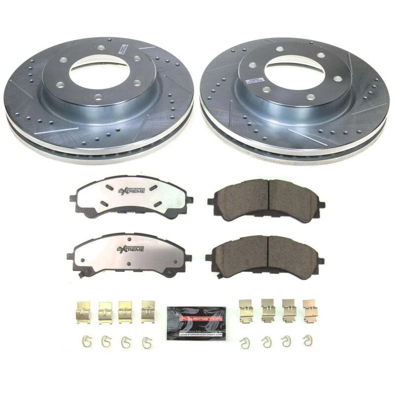 Power Stop 19 - 22 Ford Ranger Front Z36 Truck & Tow Brake Kit Brakes, Rotors & Pads offroad accessory | Iron Ridge Offroad
